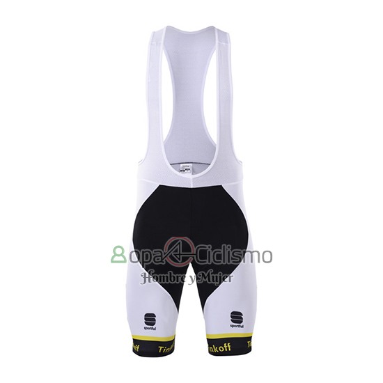 Tinkoff Ropa Ciclismo Culotte Corto 2017 Mangas Cortas AMarillo